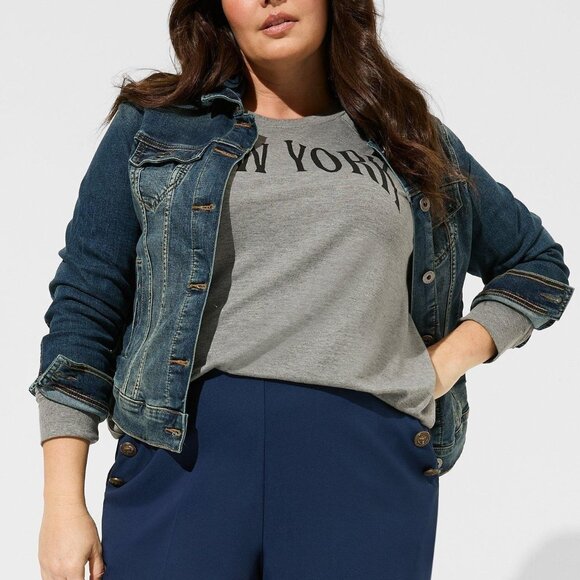 Torrid Denim Jacket- Medium Wash - Picture 3 of 16